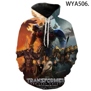 3D Printed Movie Hoodies - Transformers Hooded Sweatshirts Streetwear