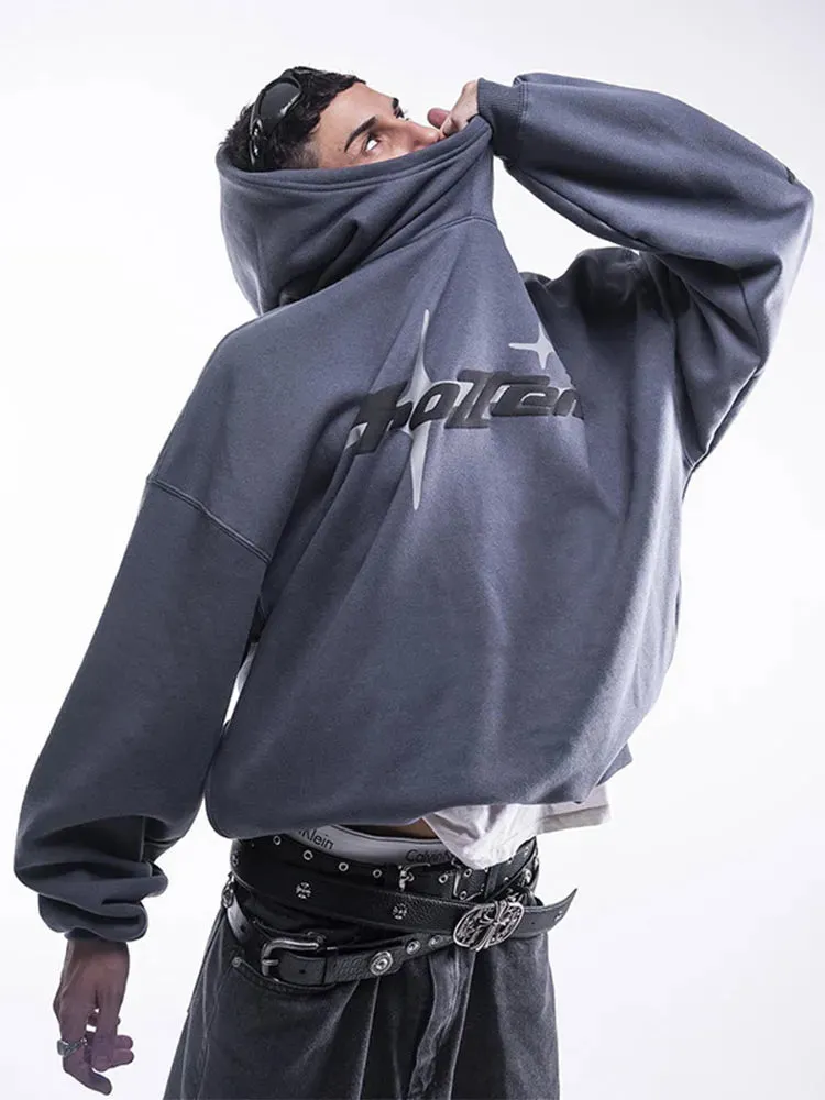Advbridge 90s Streetwear Trendy Letter Printed Hoodie For Male Casual Loose Long Sleeve Hooded Sweatshirt Y2k Street 2024 Men's Oversize Blouse Tops