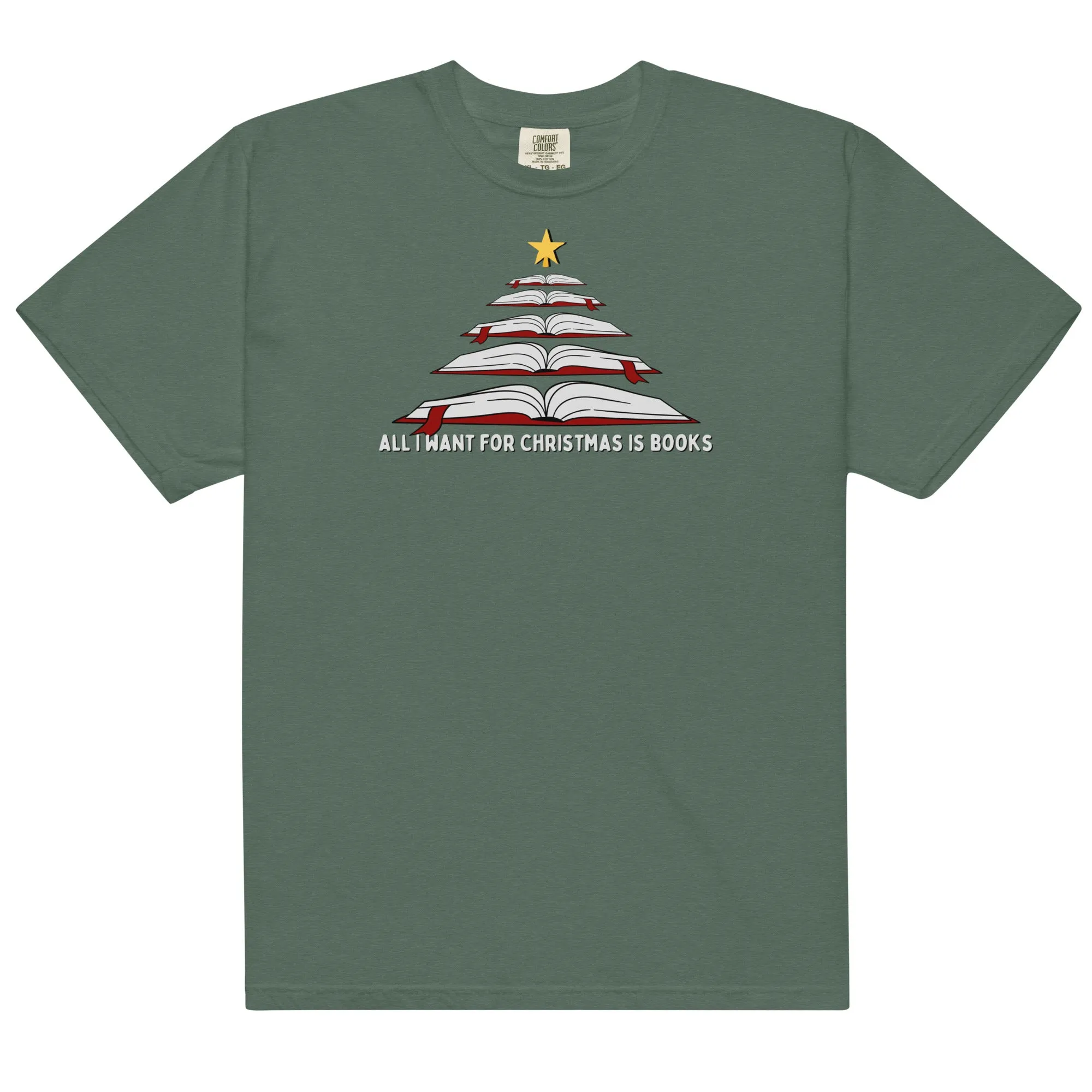 all i want for christmas is books t-shirt