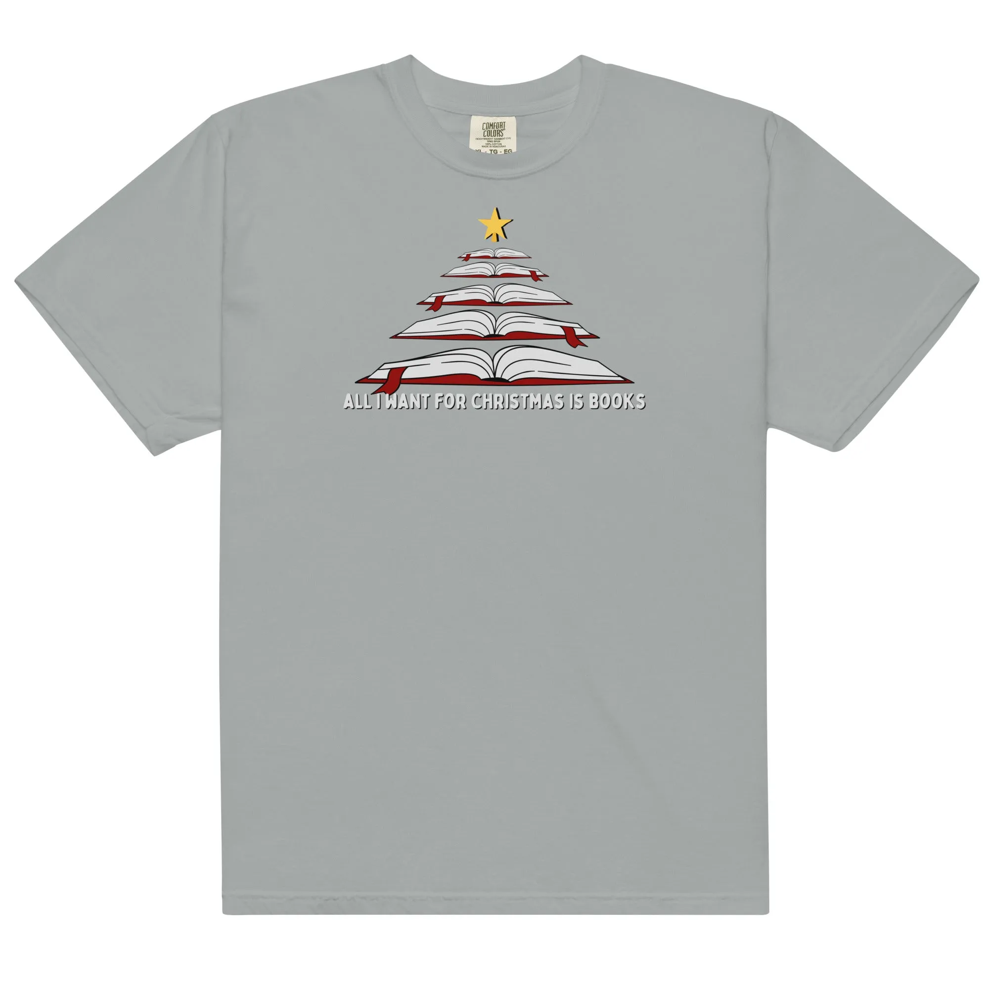 all i want for christmas is books t-shirt