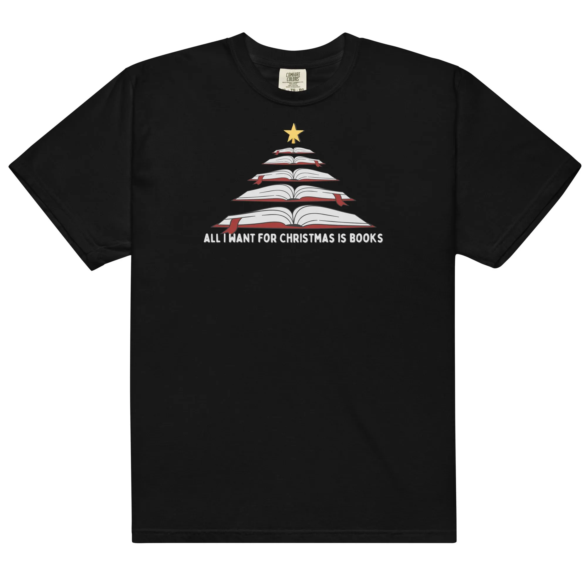 all i want for christmas is books t-shirt