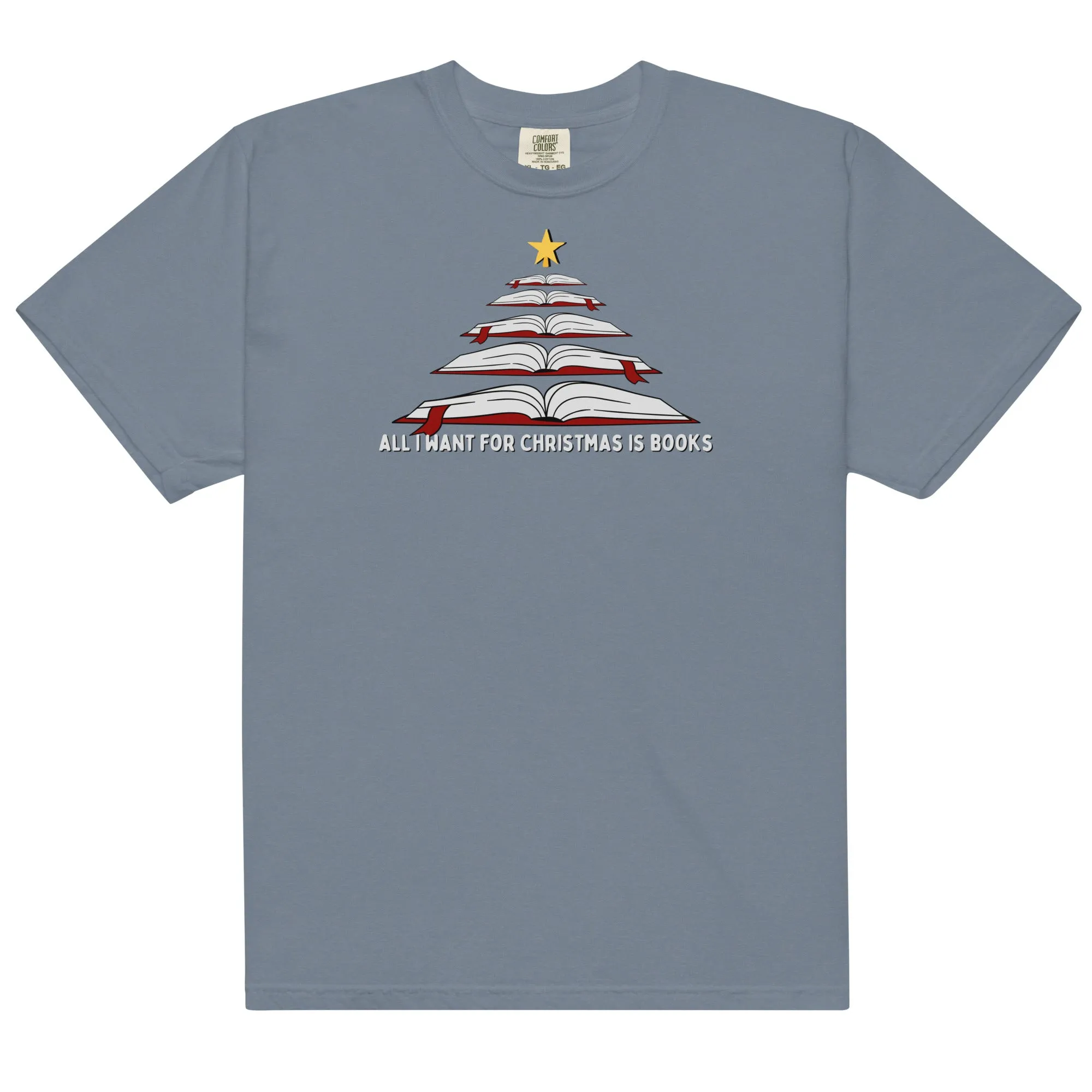 all i want for christmas is books t-shirt