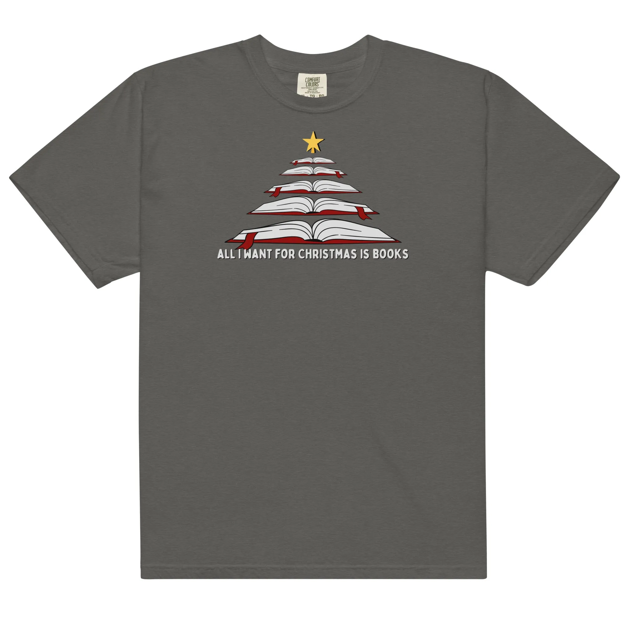 all i want for christmas is books t-shirt