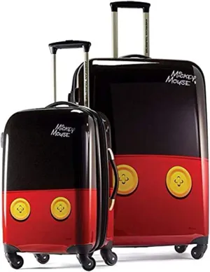 American Tourister Disney Hardside Luggage with Spinner Wheels, Mickey Mouse Pants, 2-Piece Set (21/28)