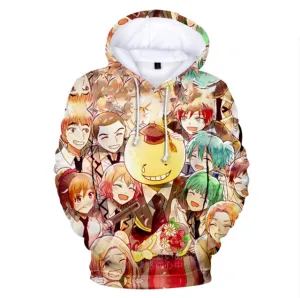 Anime Assassination Classroom Korosensei Hoodies Fashion Teens' Streetwear Pullover
