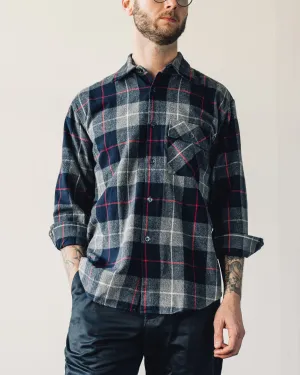 Arpenteur Doris Shirt, Navy/Grey/Red