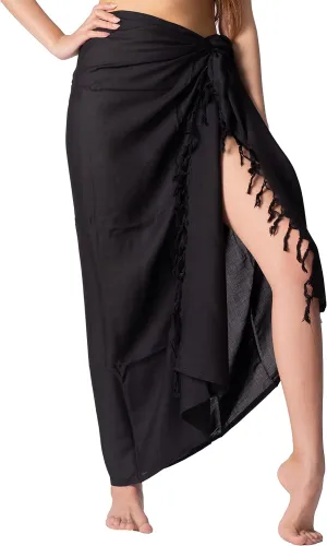 B BANGKOK PANTS Womens Boho Skirt Sarong Wrap Maxi Skirts Tie Up Waist Beach Cover Up