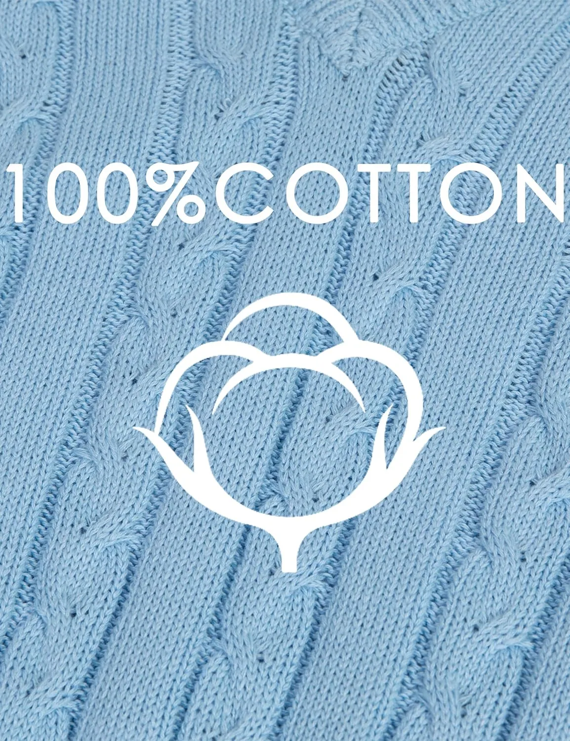 BOBOYOYO Boys Sweater Vest Unisex Cable Knit 100% Cotton Toddler Uniform Vest for Little Big Childrens Kids Teenage Girls
