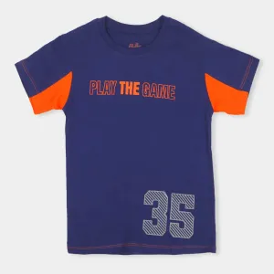 Boys T-Shirt Play The Game - NAVY