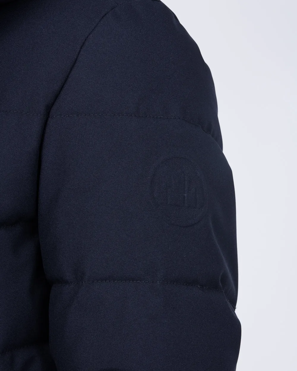 Cabano Tall Quilted Parka Jacket (plain navy)
