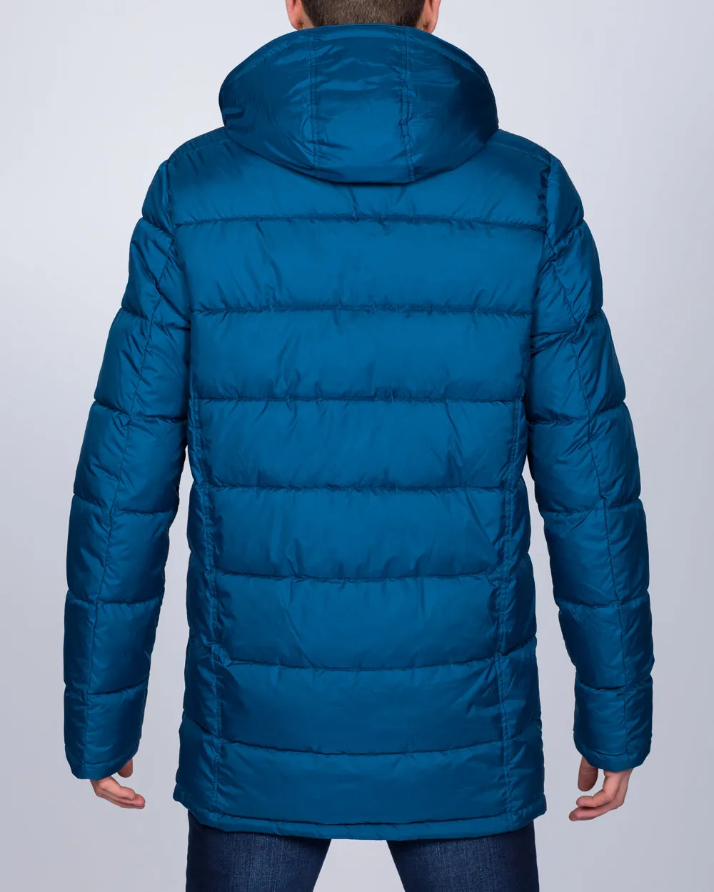 Cabano Tall Quilted Parka Jacket (royal blue)