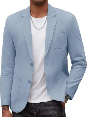 COOFANDY Men's Casual Blazer Regular Fit Cotton Sport Coat Machine Washable Suit Jacket