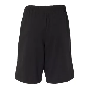 Cotton Jersey 9" Shorts With Pockets