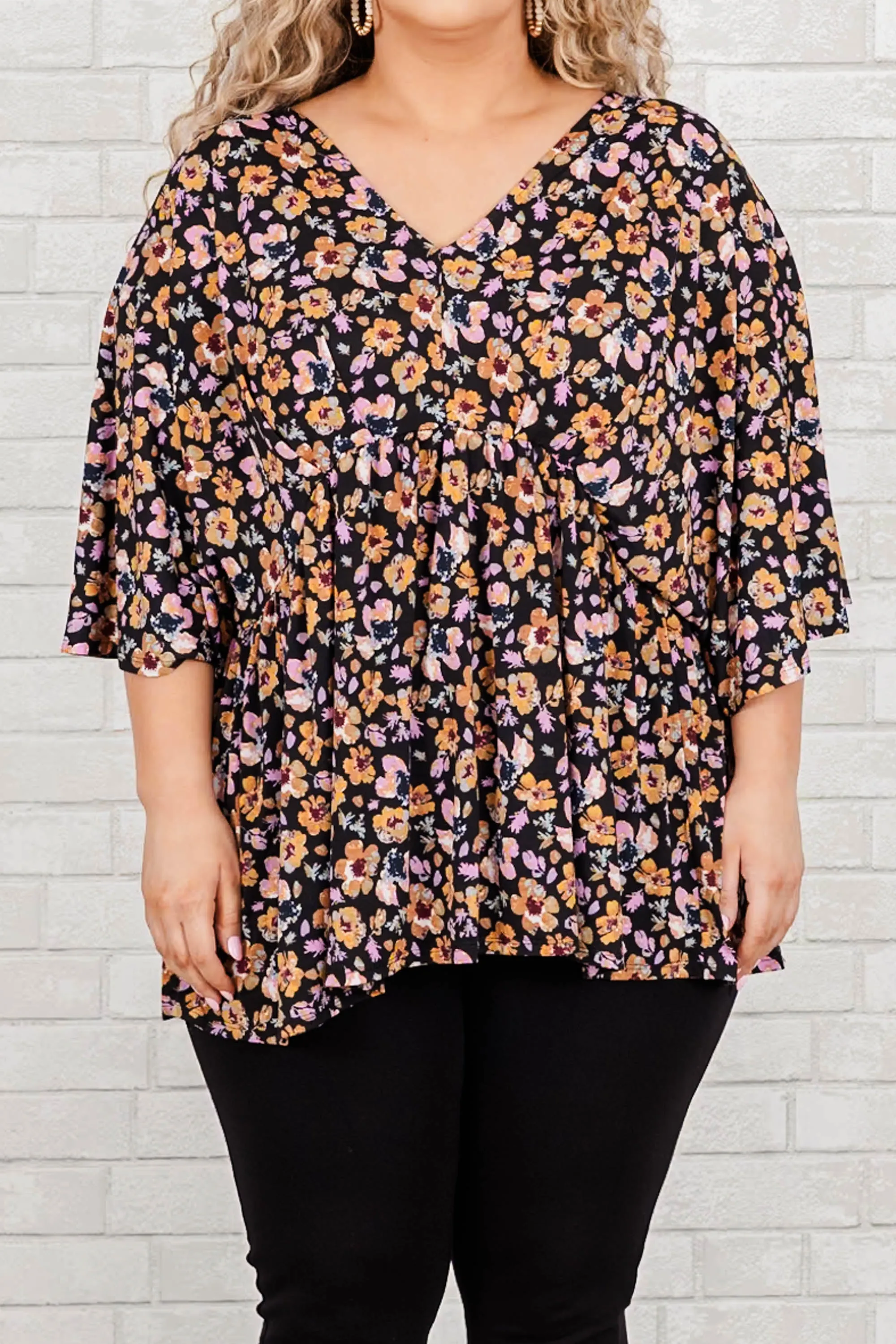 Dazzling Haze Top, Black Multi