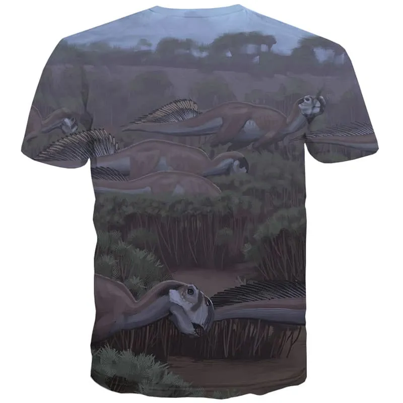 Dinosaur T-shirt Men Animal Tshirts Novelty Hip Hop Shirt Print Harajuku T-shirts 3d Street T shirts Funny