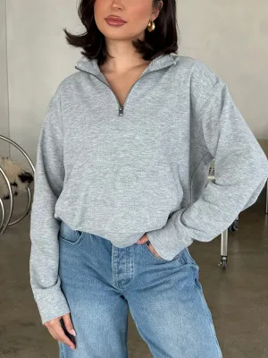 emillie sweater (HEATHER GRAY)