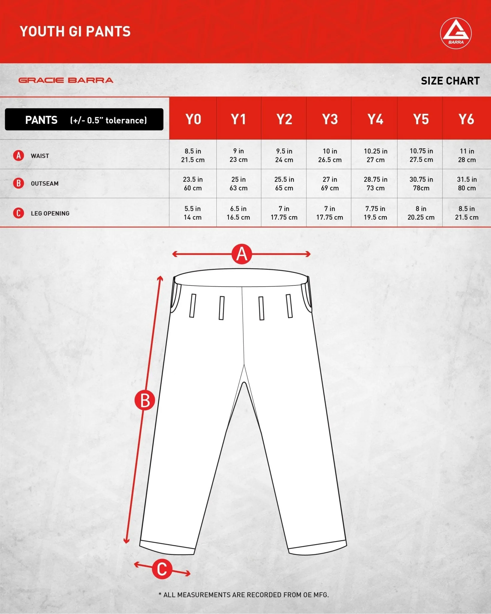 GB Ripstop Youth Pants - White
