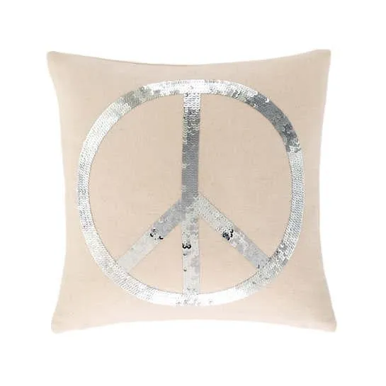 Happy Sequin Pillow