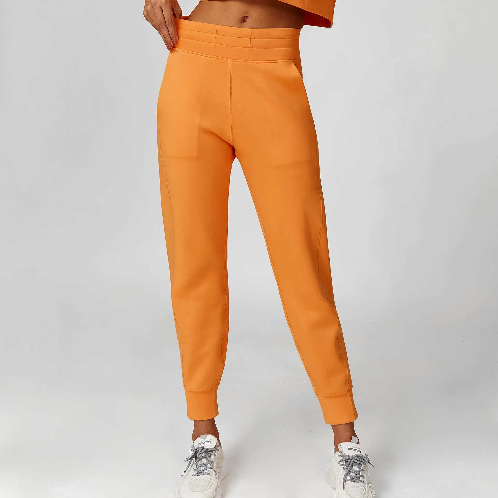Hooded Short Loose Sweater Sweatpants Yoga Running Fitness Sports Sweater Suit