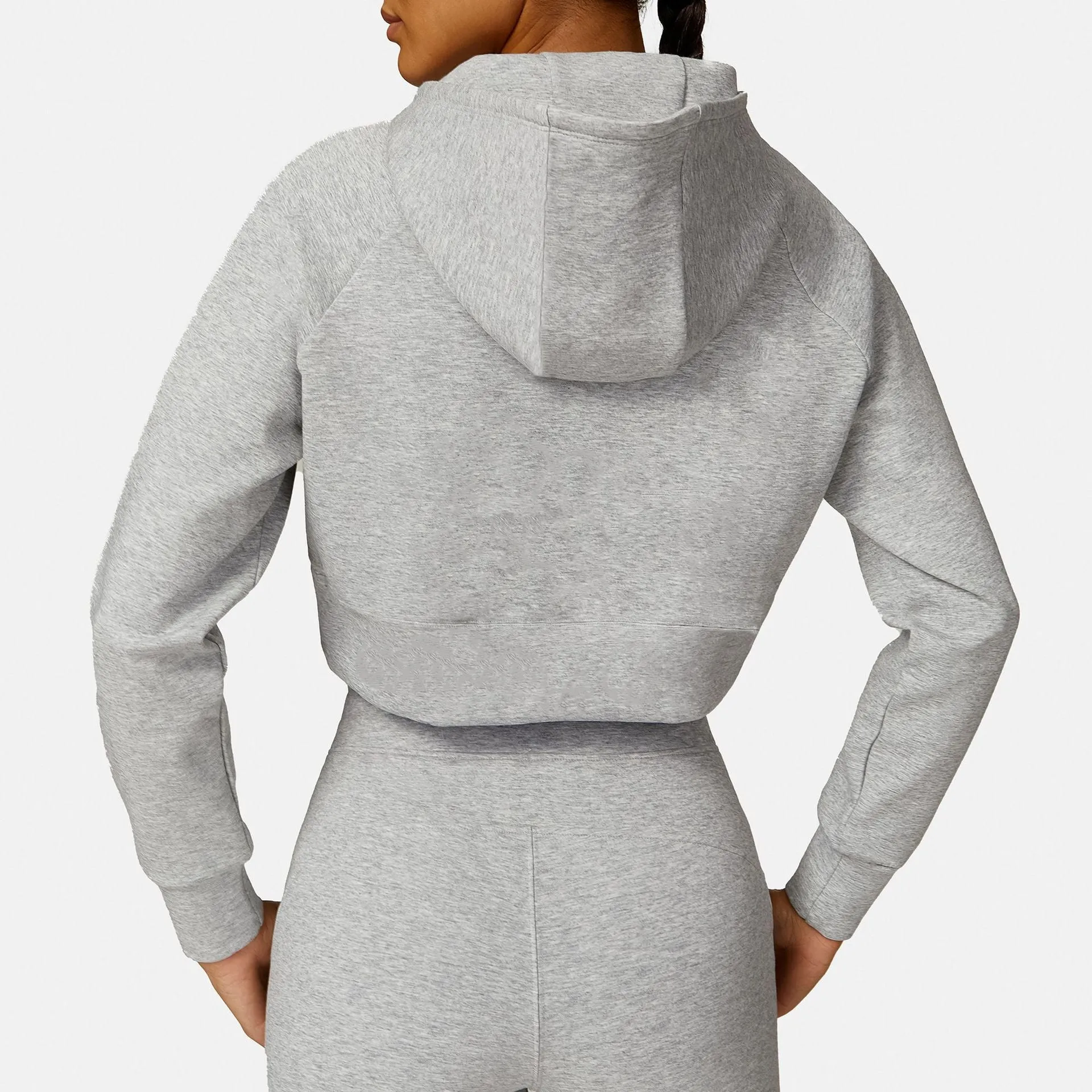 Hooded Short Loose Sweater Sweatpants Yoga Running Fitness Sports Sweater Suit