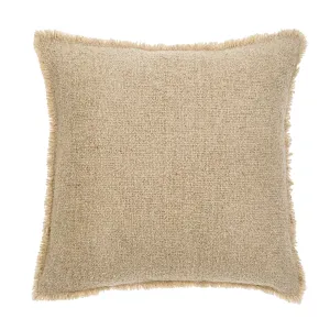 Indaba Fringed Boucle Pillow 1-0810 Light Sand