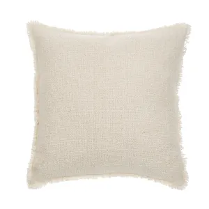 Indaba Fringed Boucle Pillow 1-0811 Off White