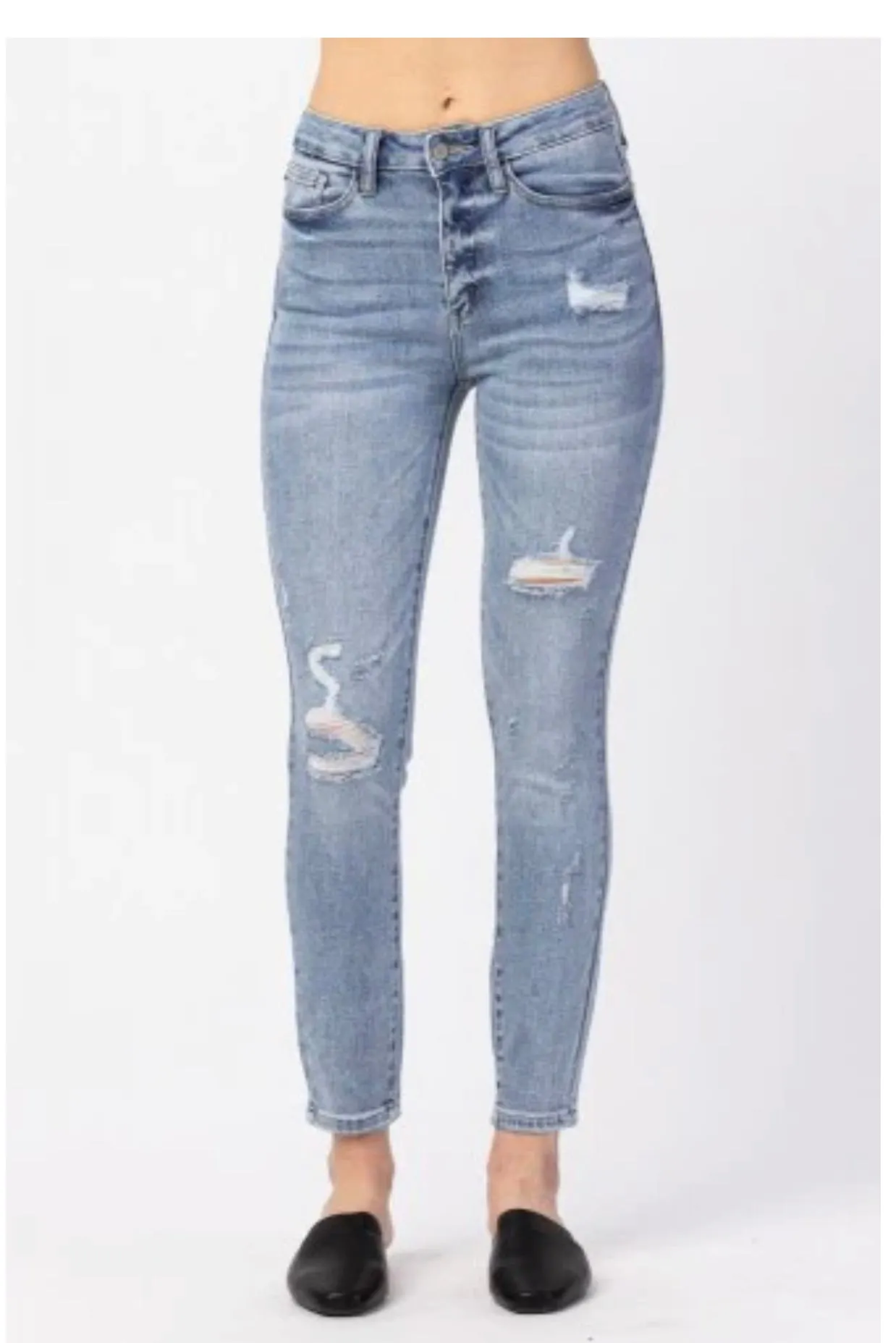 Judy Blue Hi-Waist Destroy Skinny #82330