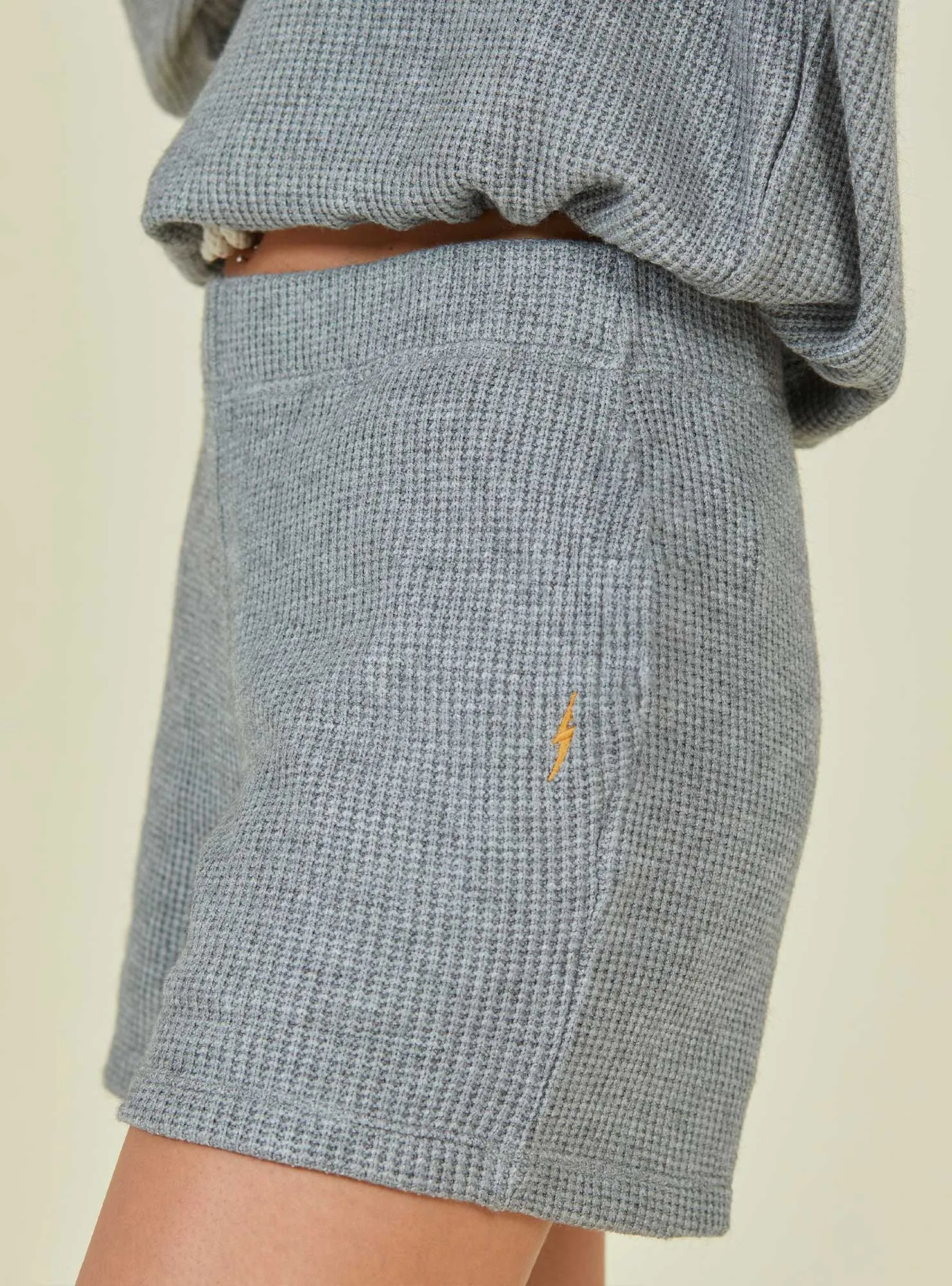 KNITTED SHORTS WITH ELASTICATED WAIST
