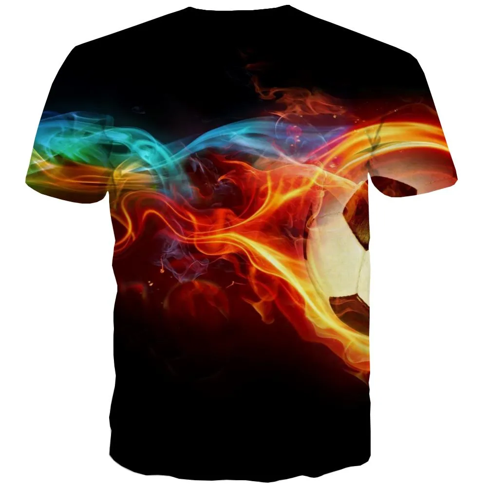 Lawn T-shirt Men Football Tshirts Cool Athletics Tshirts Novelty Stadium T-shirts Graphic