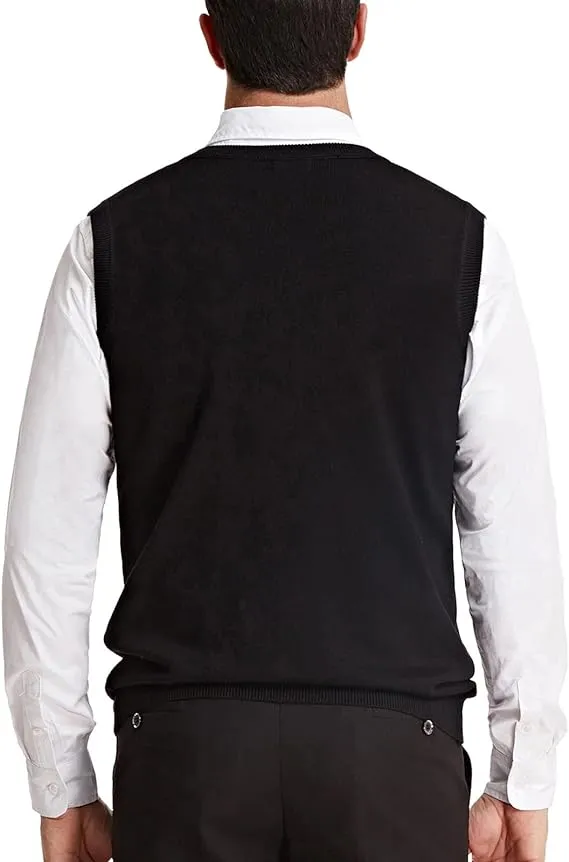 Men's Red Wine Soft V Neck Sweater Vest