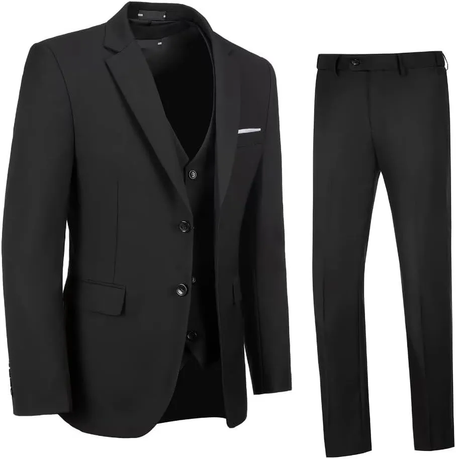 Men's Suits Tuxedo Suit Outfits for Men 3 Pieces Mens Wedding Business Formal Suit Set Jacket Vest Pants