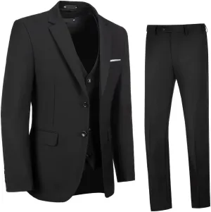 Men's Suits Tuxedo Suit Outfits for Men 3 Pieces Mens Wedding Business Formal Suit Set Jacket Vest Pants