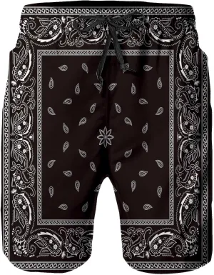 Mens Swim Trunks with Mesh Lining,Quick Dry Swimsuit Board Shorts Beach Pants Swimwear Bathing Suits