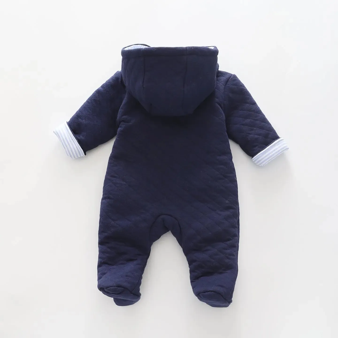 Navy Blue, Baby Boys Padded Parka Suit