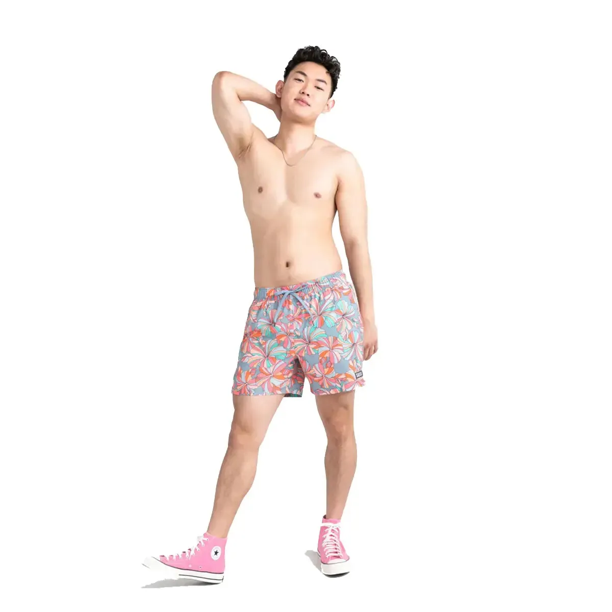 Oh Buoy 5" 2in1 Volley Short - Flower Pop