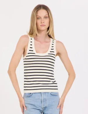 One Grey Day Terra Tank - Black Stripe