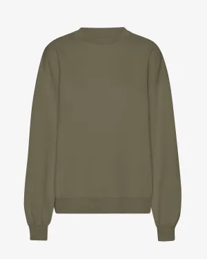 Organic Oversized Crew - Dusty Olive