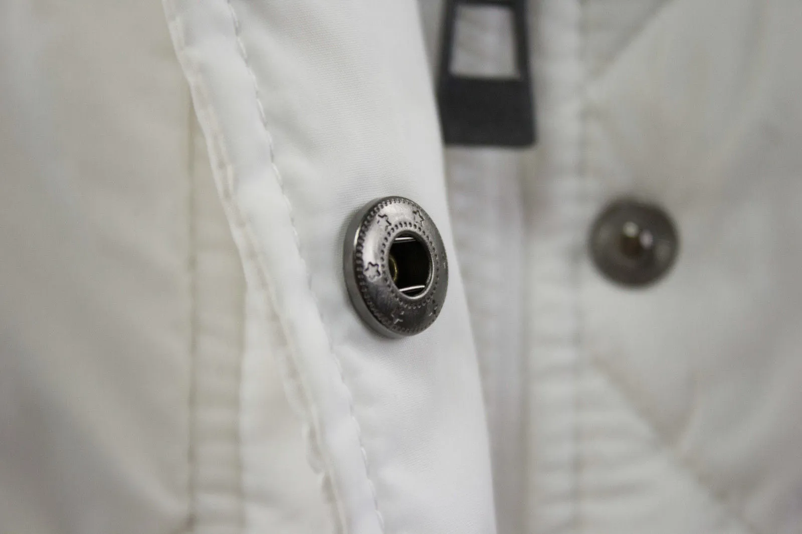 Piazza Italia White Quilted Down Belted Parka Coat, S
