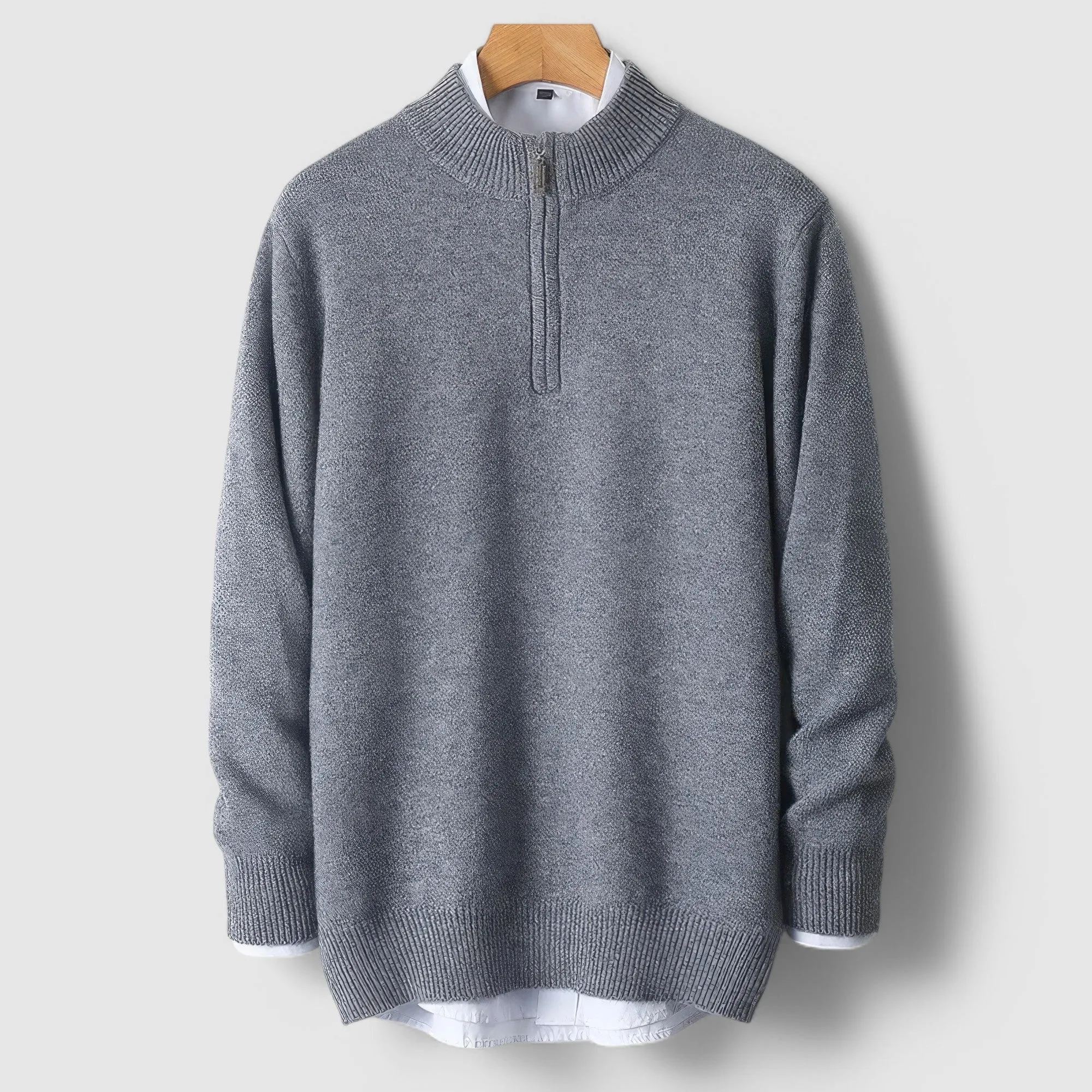 Rhys | Wool Zip Sweater