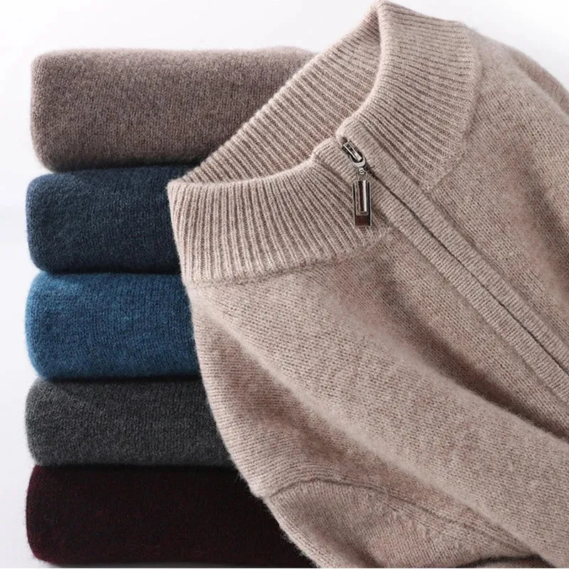 Rhys | Wool Zip Sweater