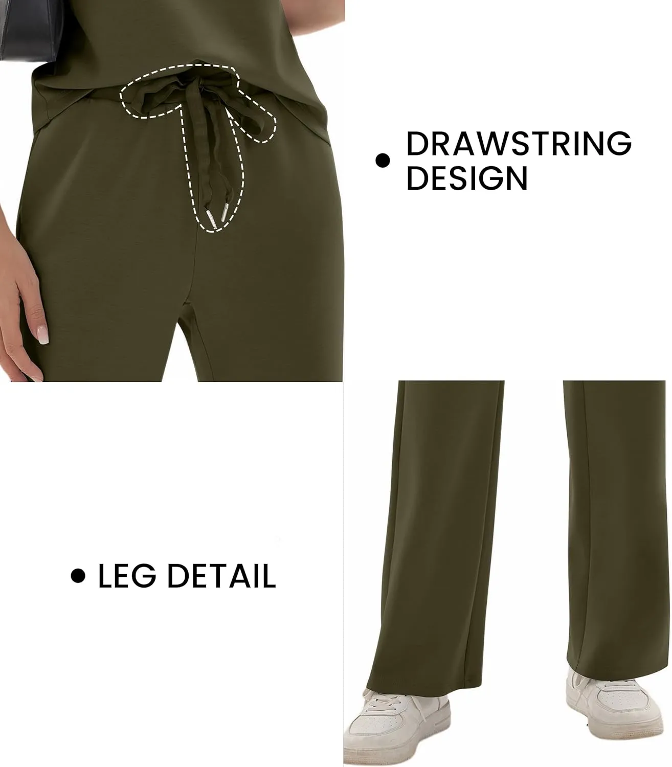 Sixstar Women 2 Piece Outfits Lounge Sets Casual Sleeveless Summer V-Neck Dressy Collared Tracksuit Lounge