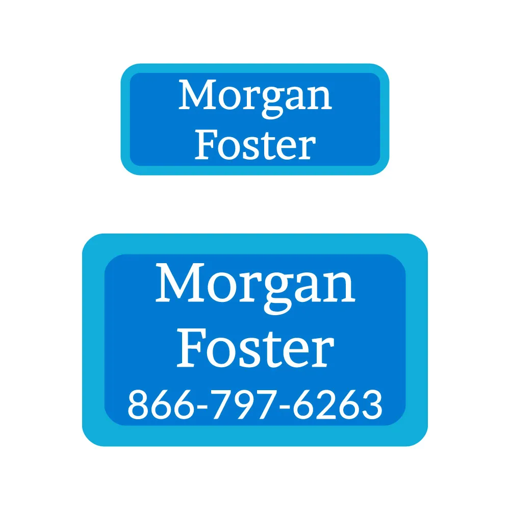 Solid Border College Labels Pack