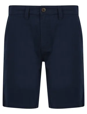 Somero Cotton Twill Chino Shorts in Sky Captain Navy - Tokyo Laundry