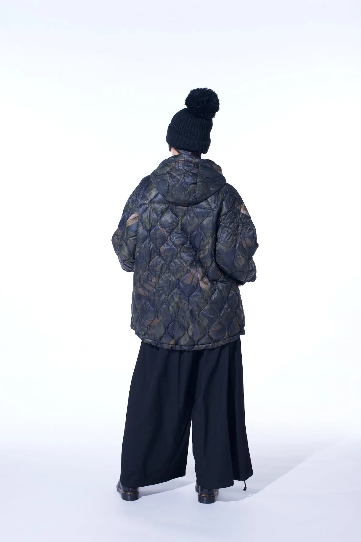 S'YTE X TAIONDAHLIA CAMOUFLAGE QUILTED DOWN PARKA