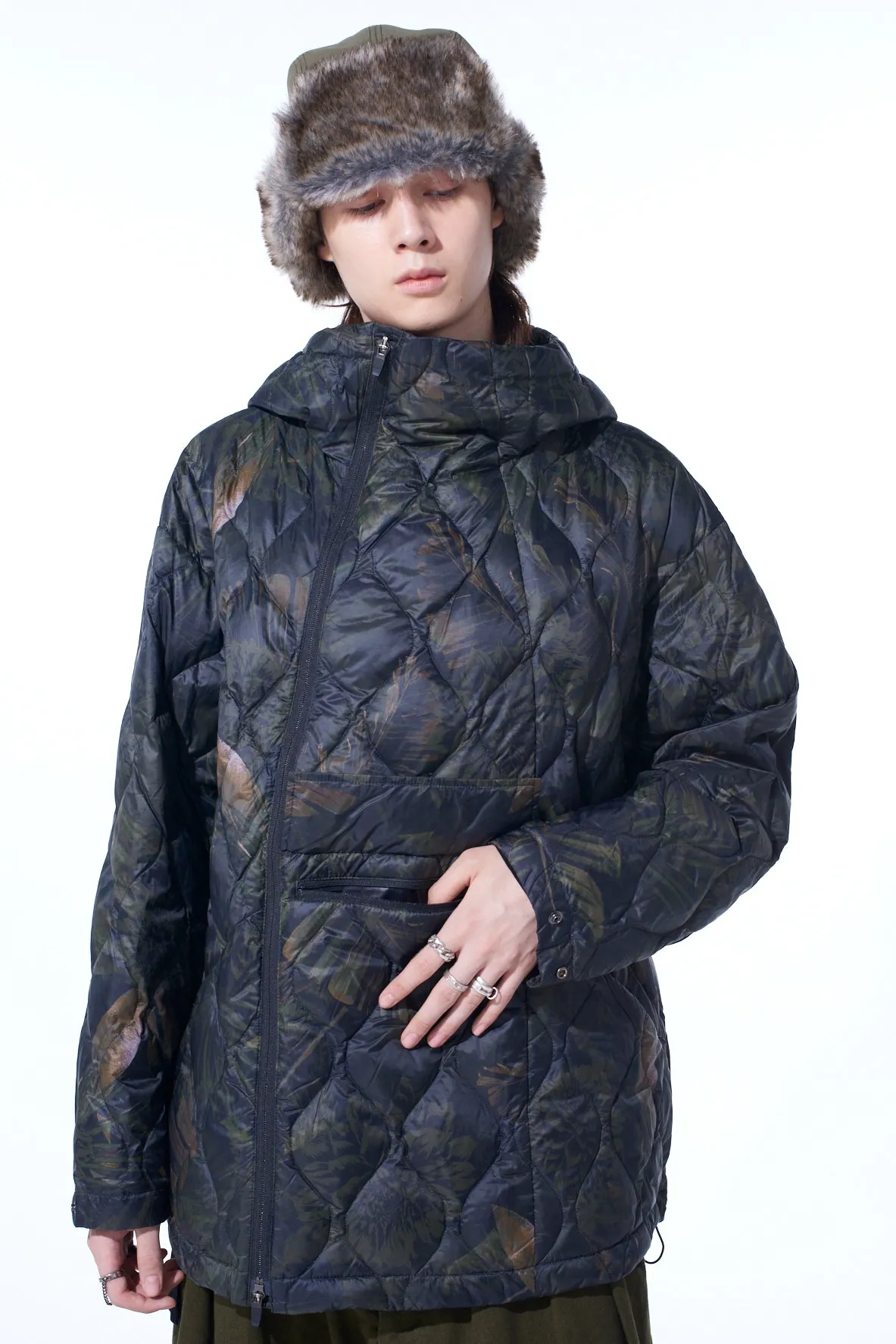 S'YTE X TAIONDAHLIA CAMOUFLAGE QUILTED DOWN PARKA