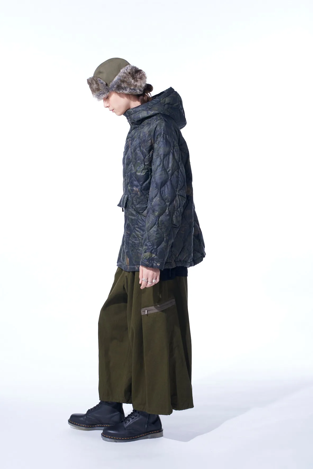 S'YTE X TAIONDAHLIA CAMOUFLAGE QUILTED DOWN PARKA