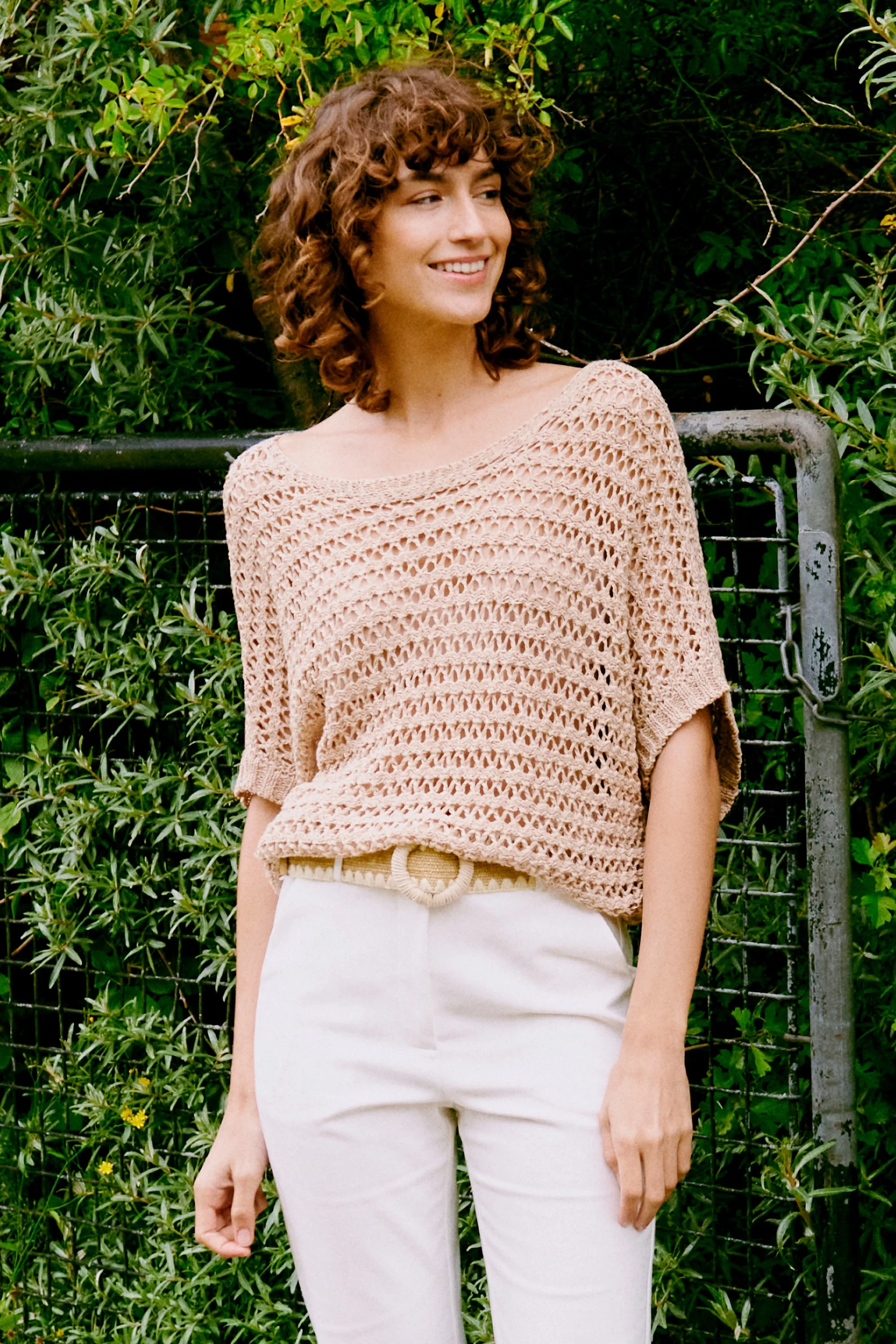 TAPEYARN CROCHET TOP
