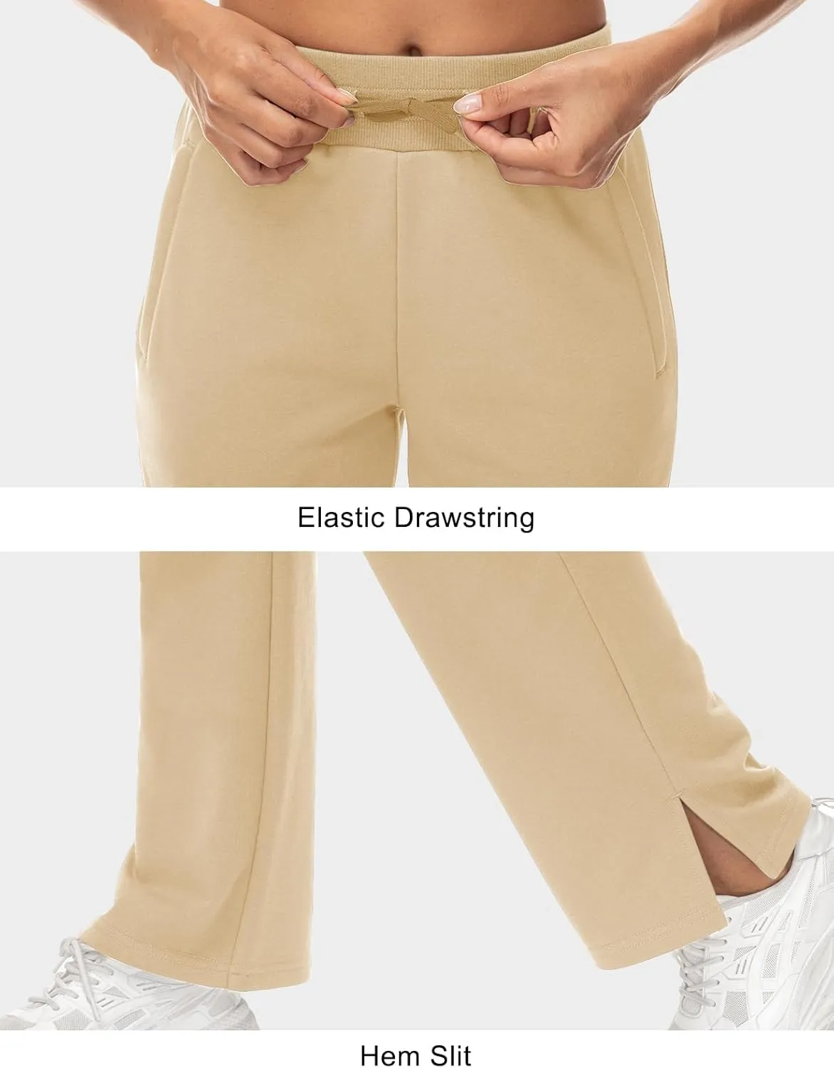 TBMPOY Women's Cargo Sweatpants Straight Leg High Waisted Wide Leg Athletic Pants Zipper Pockets Bottom Trendy