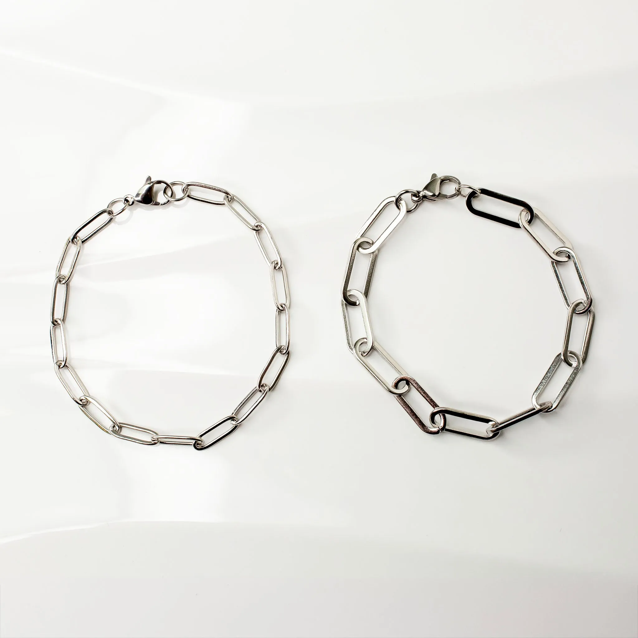 Waterproof Majorca Paperclip Chain Bracelet