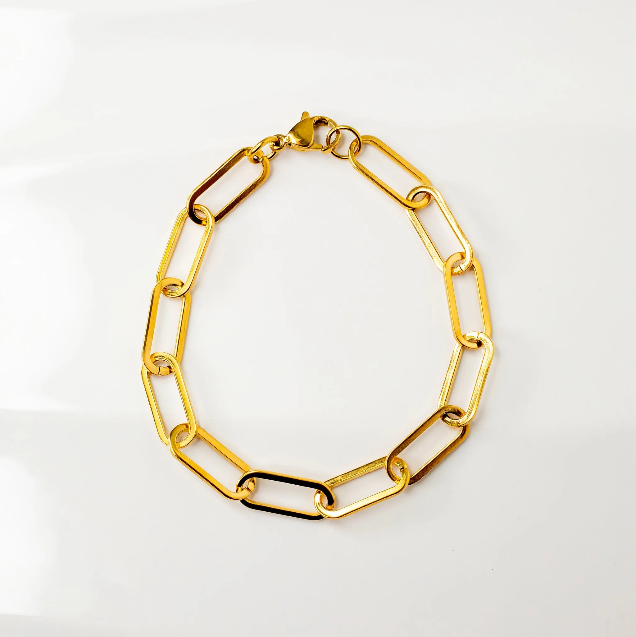 Waterproof Majorca Paperclip Chain Bracelet